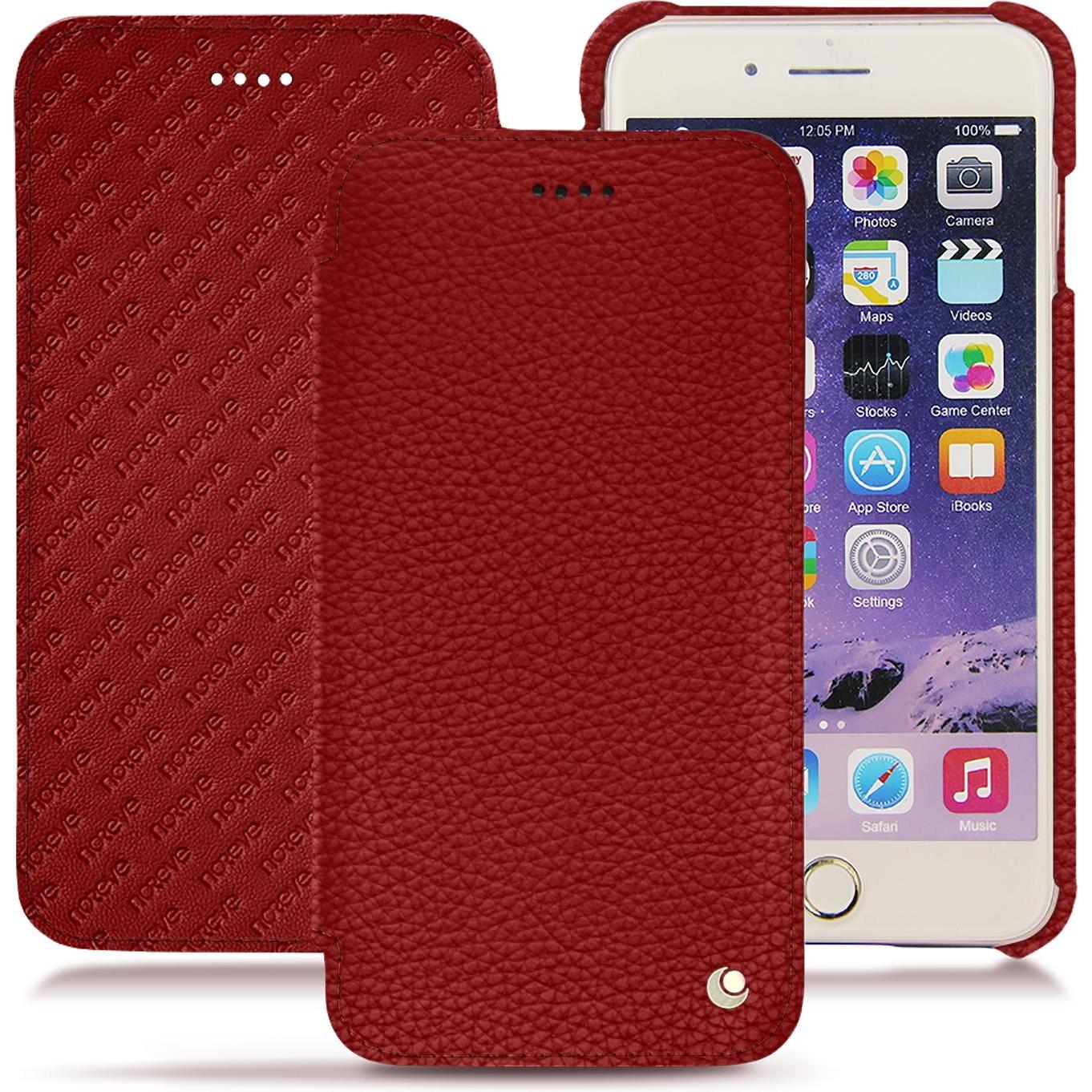 Noreve Lederschutzhülle horizontal (Apple iPhone 7 Plus), Smartphone Hülle, Weiss
