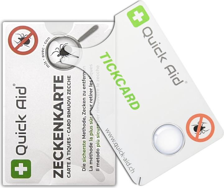 Quick Aid Zeckenkarte mit Lupe