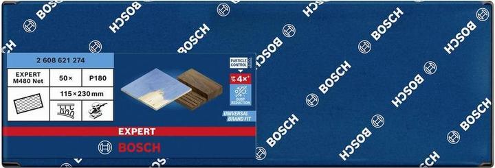 Produktbild Bosch Professional Zubehör EXPERT M480 Schleifnetz für Schwingschleifer, 115 x 230 mm, Körnung 180 (180)