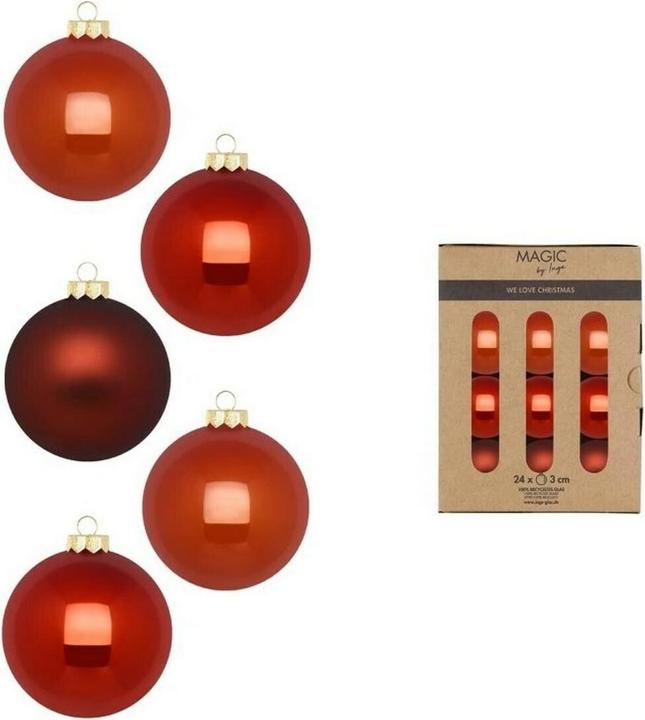 Produktbild Inge’s Glas Christmas Decor Weihnachtskugel (24x)