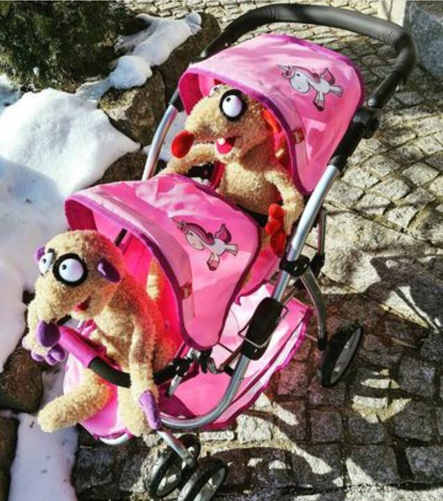 Actual product image Knorrtoys Zwillingspuppenwagen Milo - UMA. Das Einhorn