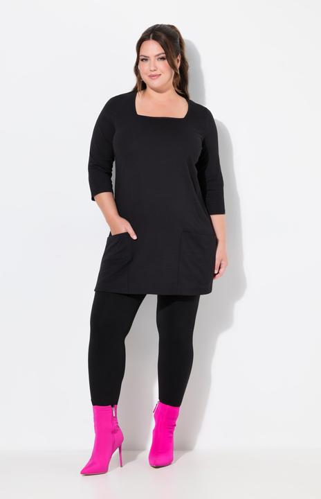 Actual product image Ulla Popken Patch Pocket 3/4 Sleeve Knit Tunic (58)
