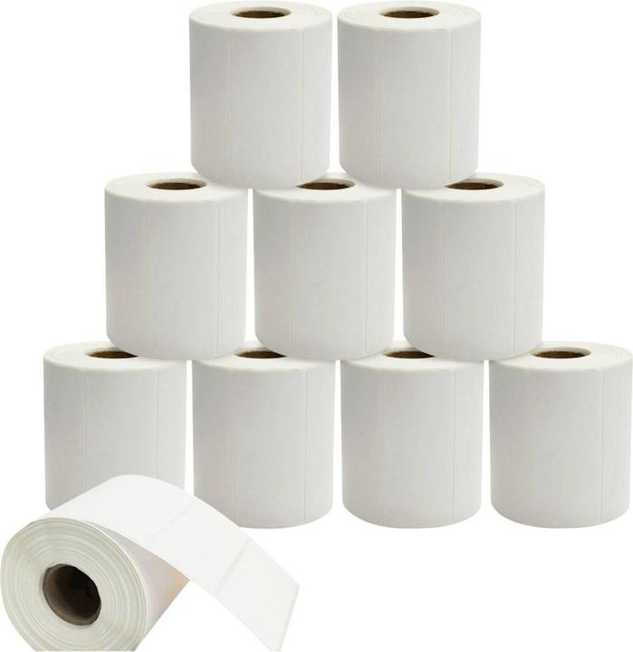 Actual product image Renkforce Labels roll 75 x 30 mm direct thermal paper white 800 pcs. strong adhesive