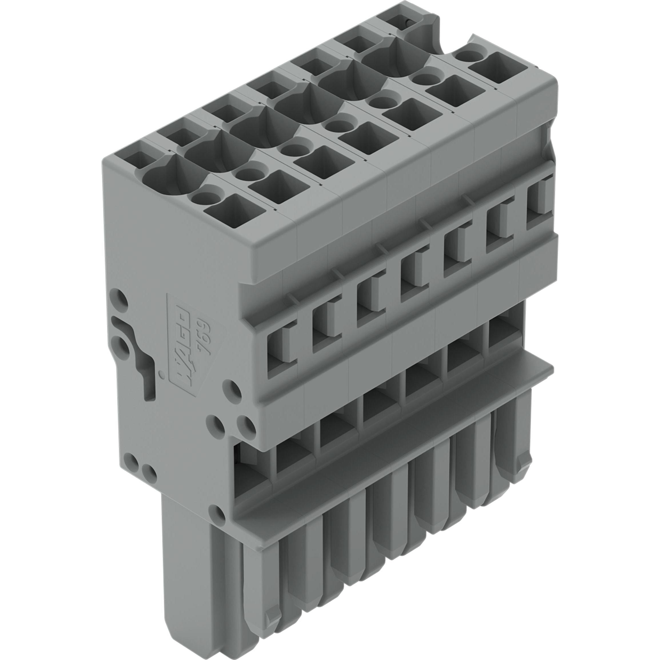 25x Wago 1 Conductor Female Plug, 7 Pole Grey (Diverse), Elektronikzubehör + Gehäuse, Grau