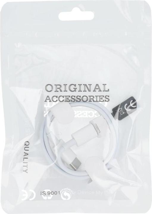 Actual product image OEM Cable Cable Type C to Type C PD 40W HD23 1 m white (1 m, USB 2.0, 40 W)