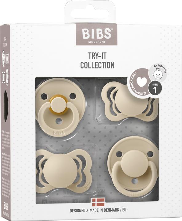 Produktbild Bibs Schnuller Try-It Collection, Vanille (4 x, bis 6 Monate)