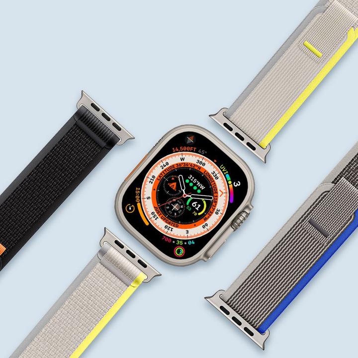 Actual product image Dux Ducis Sports Strap (44 mm, 45 mm, 42 mm, 49 mm, Nylon, Apple Watch Ultra, Apple Watch Series 2, Apple Watch Series 3, Apple Watch Series 1, Apple Watch Series 4, Apple Watch Series 5, Apple Watch Series 6, Apple Watch Series 7, Apple Watch Series 8, Apple Watch Series 9, Apple Watch SE, Apple Watch Ultra 2)