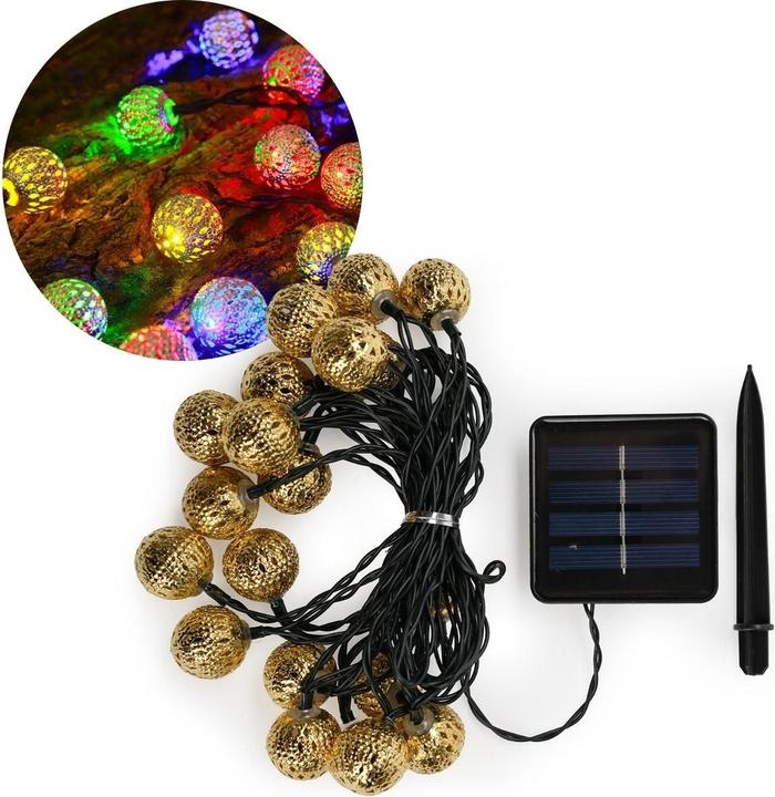 Produktbild Hermex Orientalische Deko 4.8m Marokkanische LED Solar Lichterkette (4.80 m)