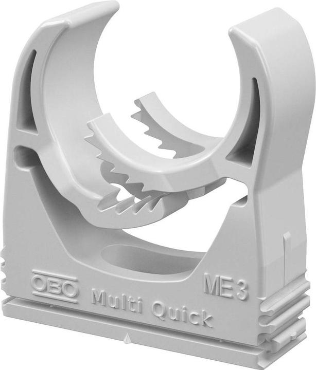 Actual product image OBO Bettermann Multi-Quick clamp, metric, M32, clamping range 25- 32 mm, light grey