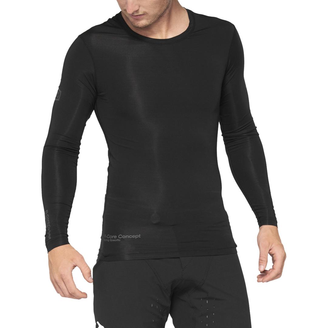 100%, Herren, Velotrikot, R-Core Concept LS Jersey (M), Schwarz, M