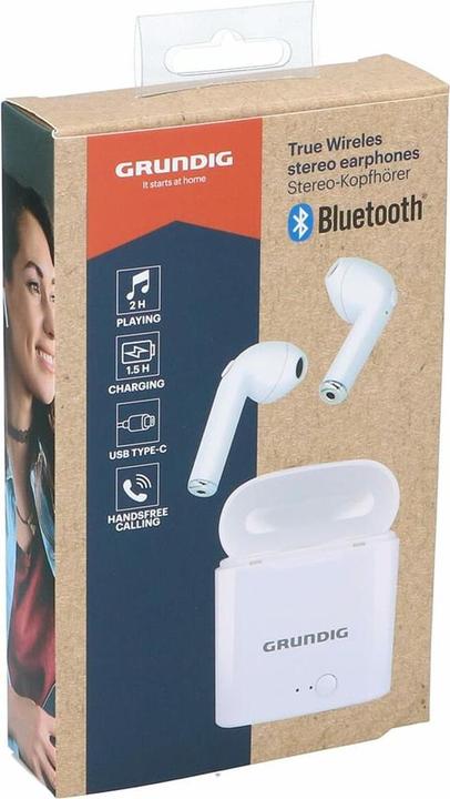 Productafbeelding Grundig Oordopjes TWS 400mAh BT oplader PL (NC, 2 h, Draadloze)