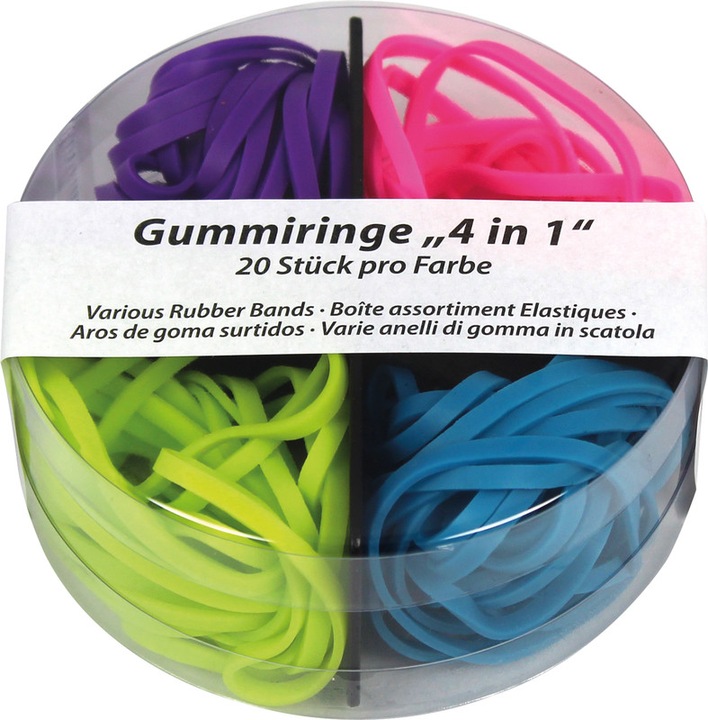 Actual product image Metzger&Mendle Rubber bands 4 in 1 (80 pcs.)