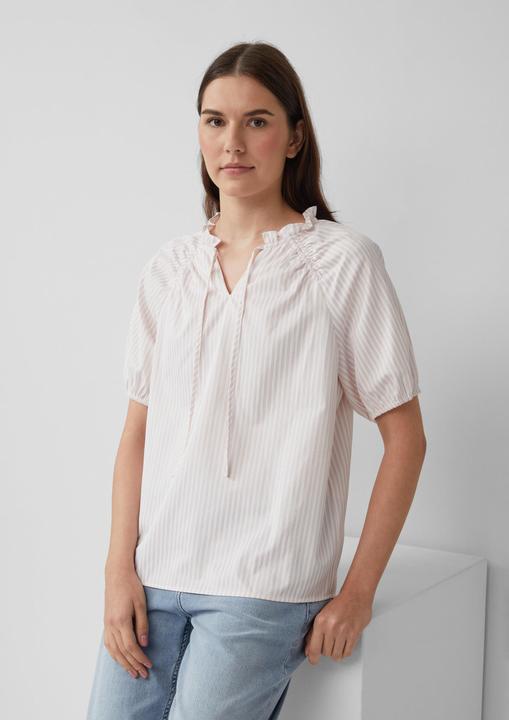 Immagine prodotto S.Oliver Bluse Bluse im Relaxed Fit mit Rüschenkragen (36)