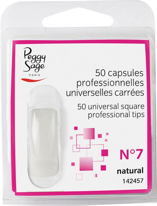 Actual product image Peggy Sage Universal Square Tips No. 7 (Artificial nails)