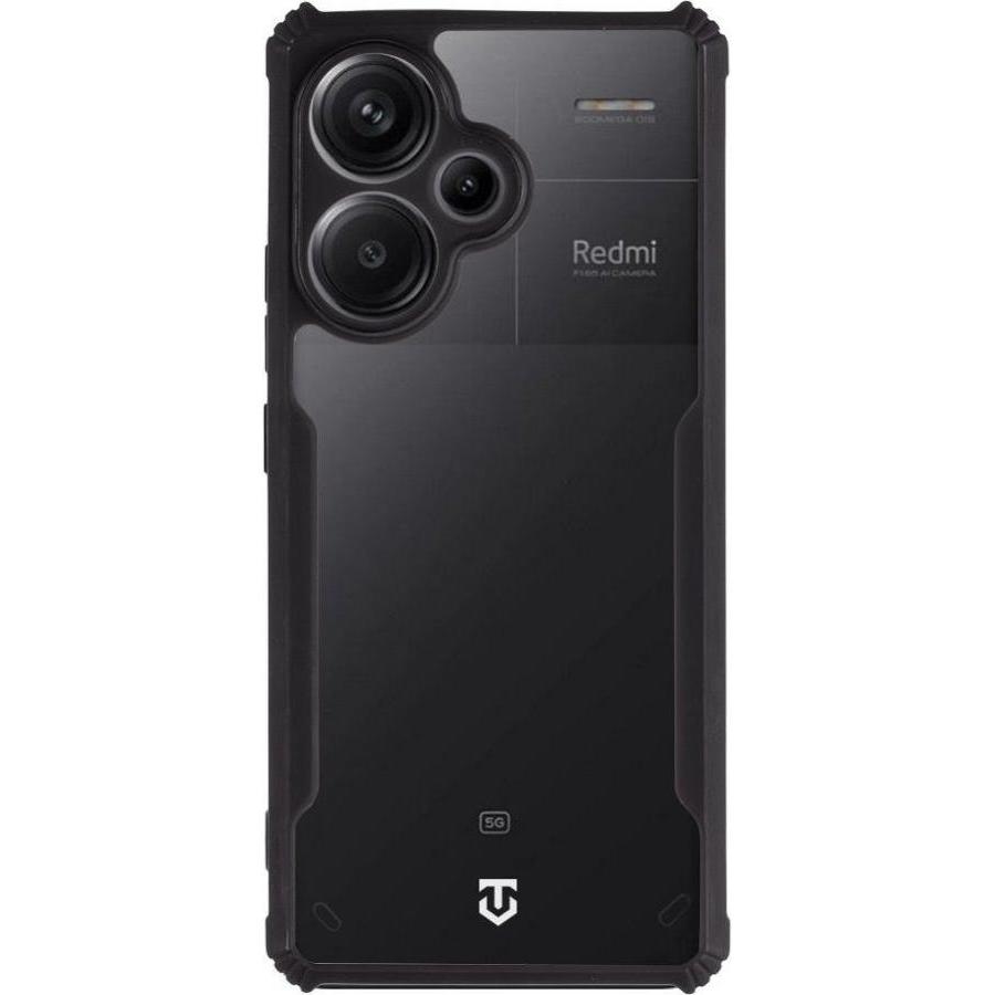 Tactical Quantum Stealth Cover for Xiaomi Redmi Note 13 Pro+ 5G Clear/Black (Xiaomi Redmi Note 13 Pro 5G), Smartphone Hü...