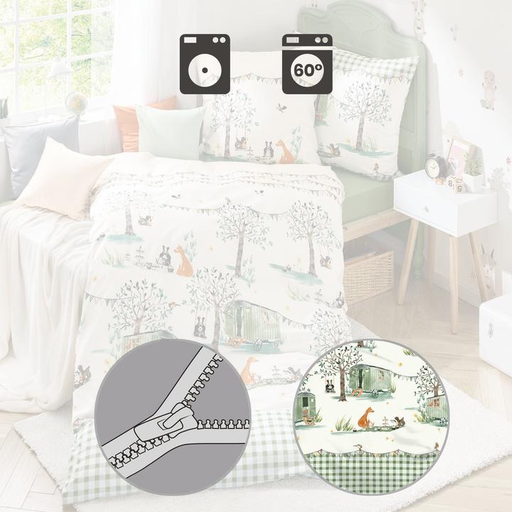 Produktbild Kaeppel Biber Bettwäsche Picknick mint