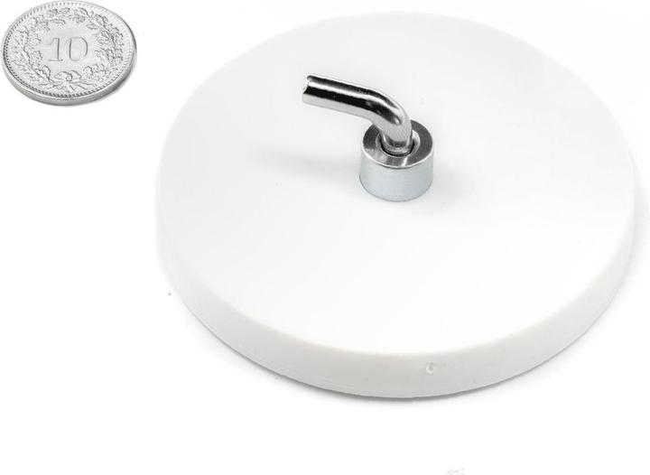 Actual product image Supermagnete Magnet system rubber-coated with L-hook (1x)