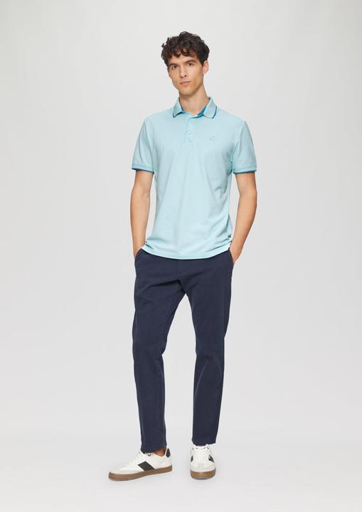 Produktbild S.Oliver Polo-Shirt Sportives Piqué-Poloshirt mit Kontrast-Details (M)