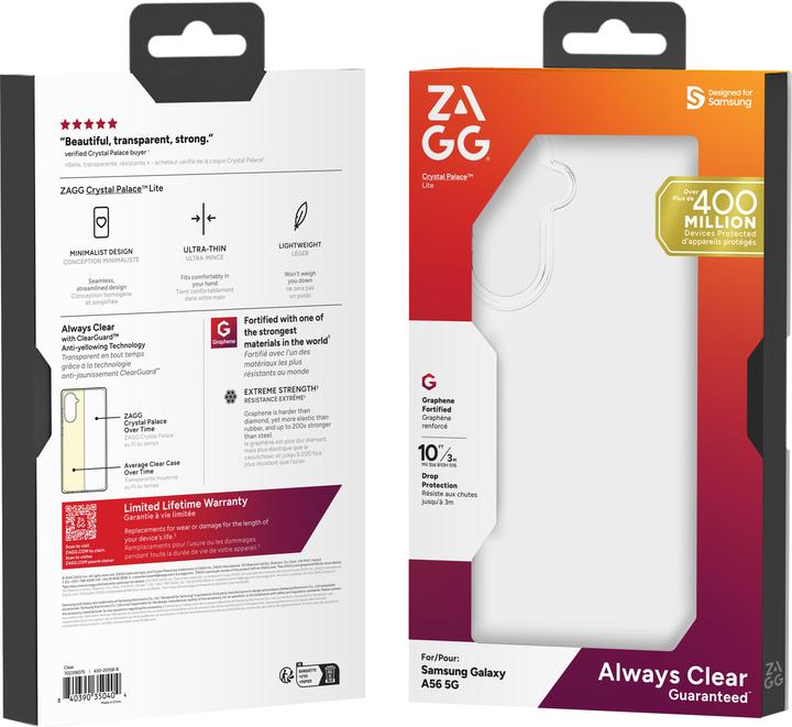Immagine prodotto Zagg Crystal Palace Lite (Samsung Galaxy A56)