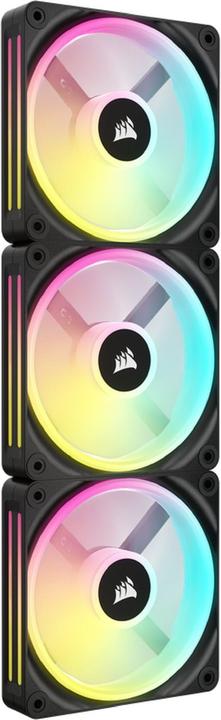 Image du produit Corsair Ventilateur iCUE LINK QX120 RGB 120 mm PWM (noir, kit de démarrage) (120 mm, 3 x)