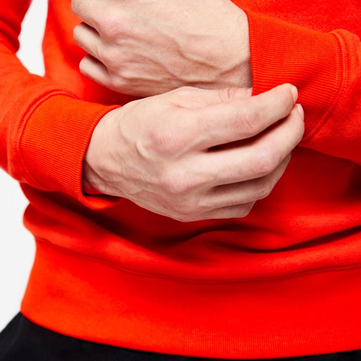 Actual product image Domyos Hoodie men warm cotton fabric - red (XXL)