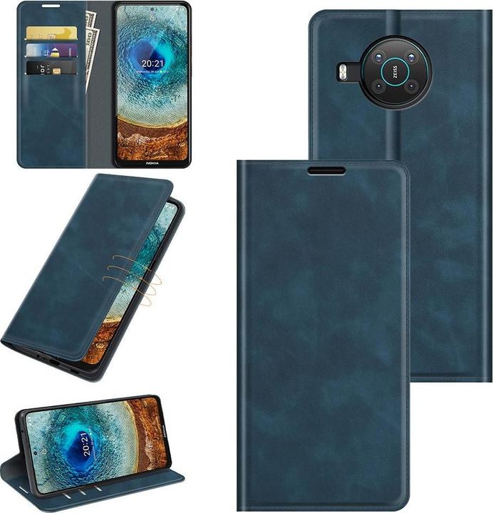 Image du produit Cover-Discount Nokia X20 - Housse Silky Stand Flip Cover bleu foncé (Nokia X20)