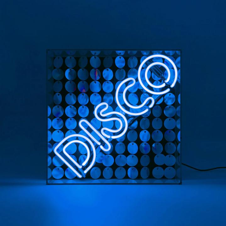 Image du produit Locomocean Boîte acrylique Neon - Disco Paillette bleu