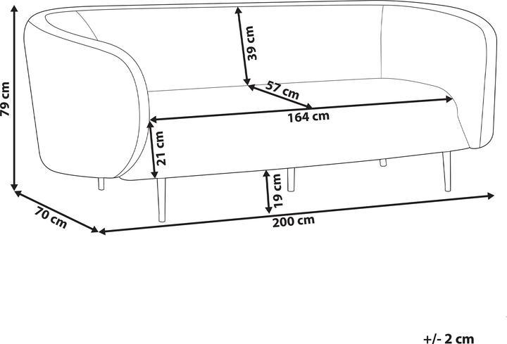 Produktbild Beliani Loen (3-Sitzer)