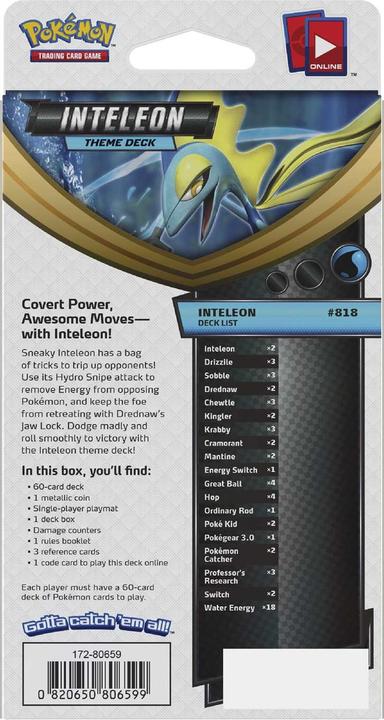 Actual product image Pokémon Sword & Shield 1 Deck (English, Deck)