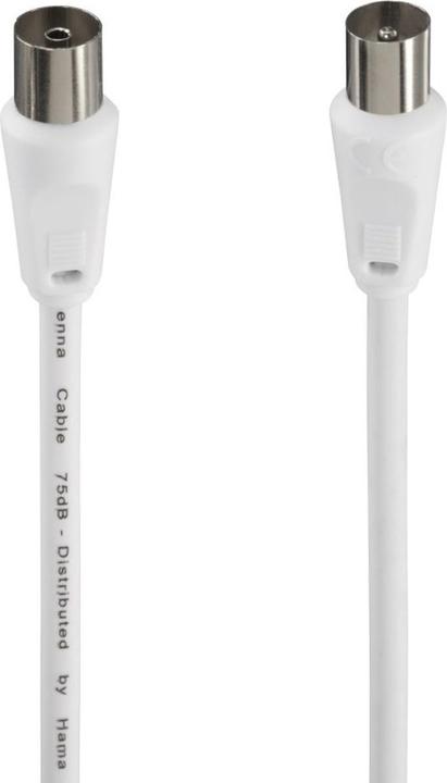 Actual product image Hama Koax-Stecker – Koax-Kupplung (75 dB, Antenna cable)