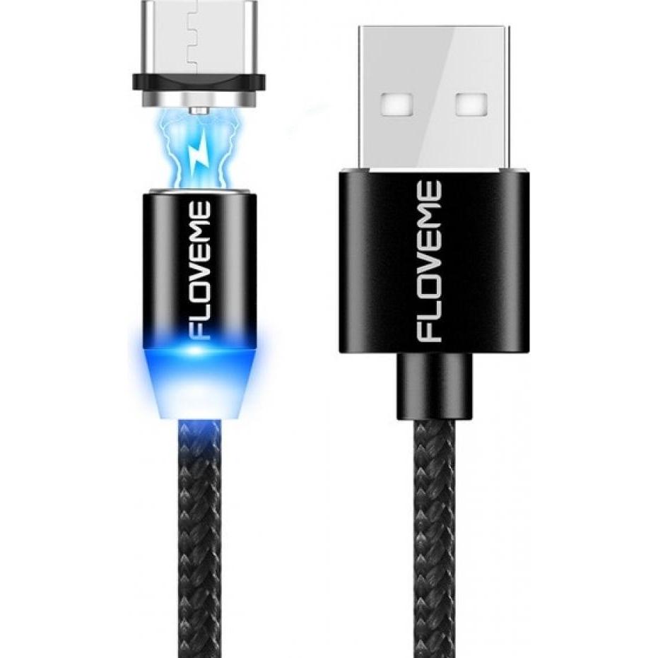 Floveme Insnap MicroUSB Ladekabel mit magnetischem Stecker (USB 1.0), USB Kabel