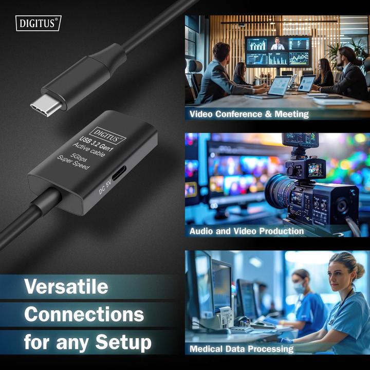 Actual product image Digitus USB C - USB C (5 m, USB 3.2 Gen 1)