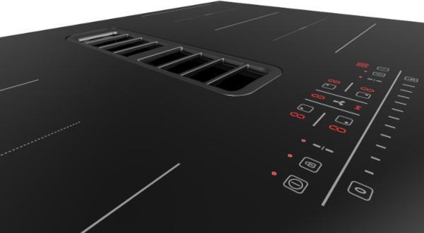 Actual product image PKM Induktionskochfeld mit integriertem Dunstabzug IN4-DA-2FZA++A (83 cm, Induction hob)