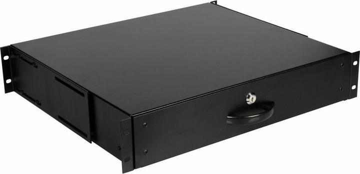 equip Drawer for server cabinets 2U, lockable black