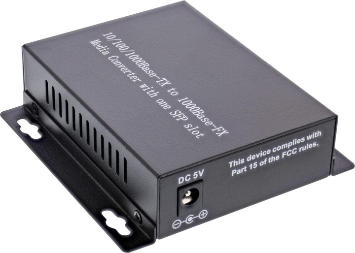Actual product image InLine Network Media Converter 10/100/1000Mb/s TP to SFP FO