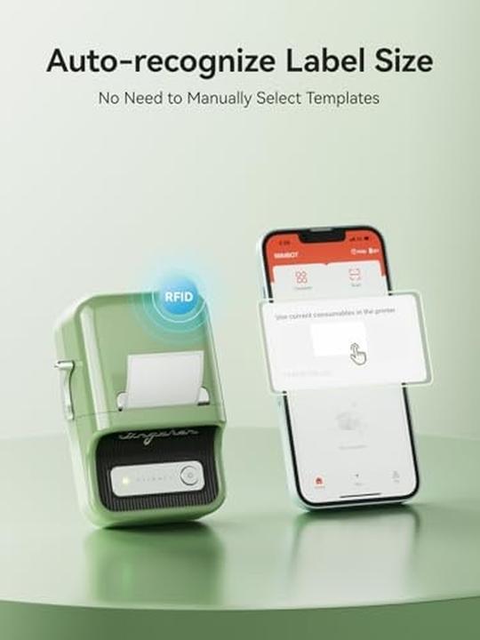 Produktbild Niimbot B21 portable label printer (green) (203 dpi)