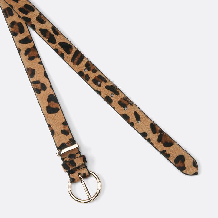 Actual product image La Redoute Collections Ledergürtel mit Leopardenmuster (90)