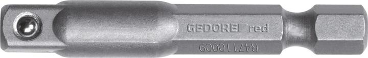Gedore Aandrijvingsadapter 1/4 4kt x 1/4 6kt L.50mm (1/4")