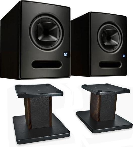 Produktbild PreSonus Sceptre S8 1 Paar Studio-Monitorbox mit Boxenständer Walnuss (Aktiv, Paar, 1x 180 W)