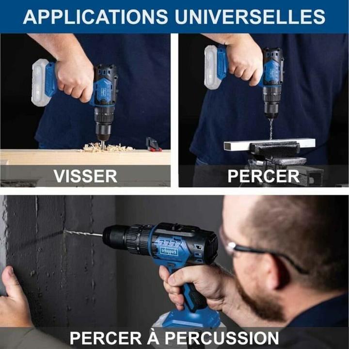Actual product image Scheppach Battery-powered impact drill BC-CD60-X (DIY) (Rechargeable battery operated)