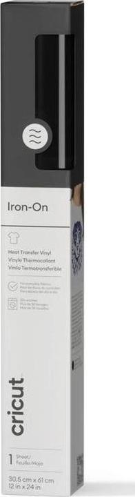 Immagine prodotto Cricut Aufbügelfolie 30.5 x 61 cm, 1 Stück, Schwarz