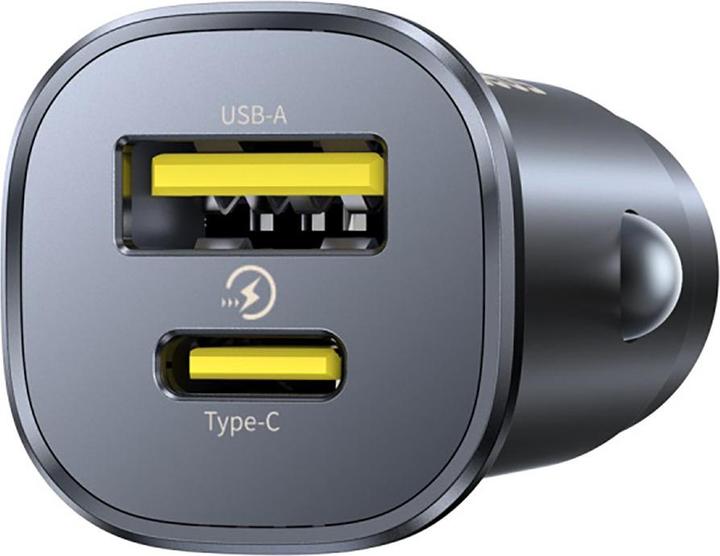 Produktbild Baseus GoTrip USB-C / USB-A 30W Autoladegerät - Schwarz