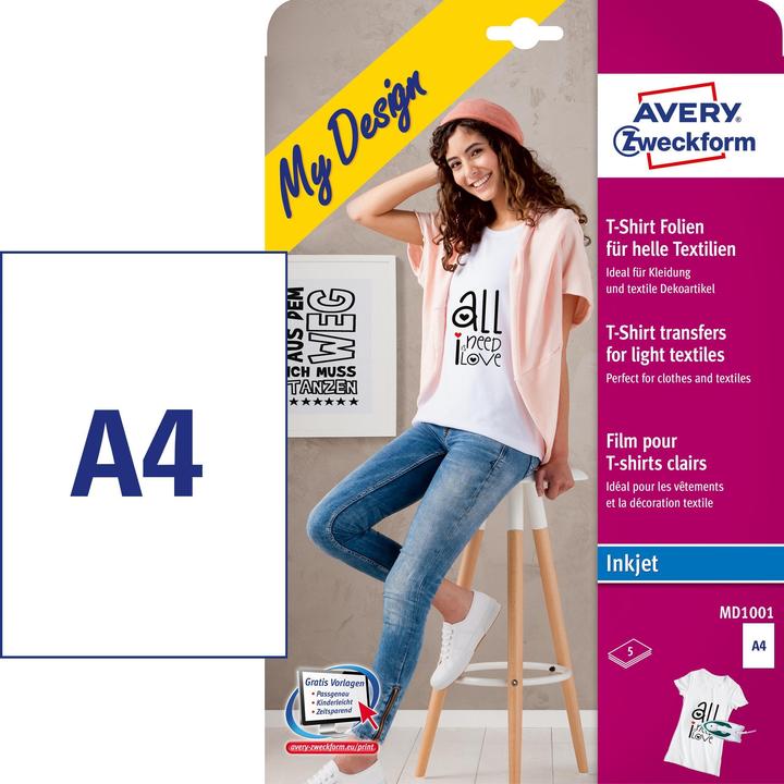 Produktbild Avery Textilfolie für leichte Textilien