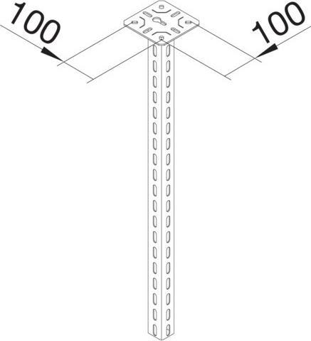 Produktbild Hager TEH KTSAB1000 AbhÃ¤nger zu Kanaltragsystem 1000mm (Kabeldurchlass, 100 cm)