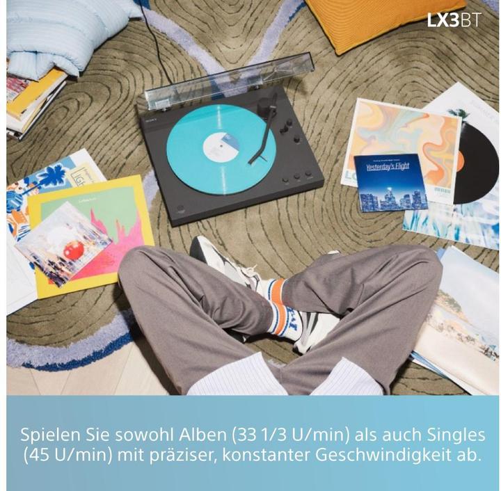 Produktbild Sony PS-LX3BT Plattenspieler schwarz (Vollautomatisch)