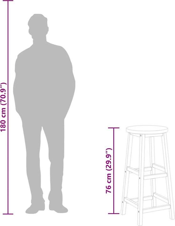 Produktbild vidaXL Barstuhl