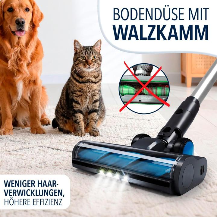 Actual product image CleanMaxx AeroTec Cordless Vacuum with Auto-Empty Station, 34 kPa Suction, 60-Min Runtime, UV-C Mite Nozzle