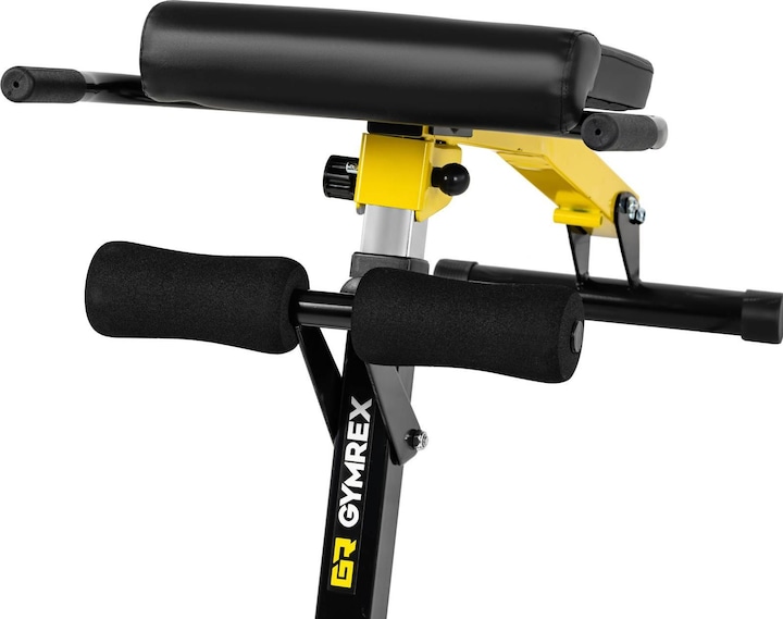 Produktbild Gymrex Rücken- und Bauchtrainer Hyperextension zusammenklappbar einstellbar 130 kg