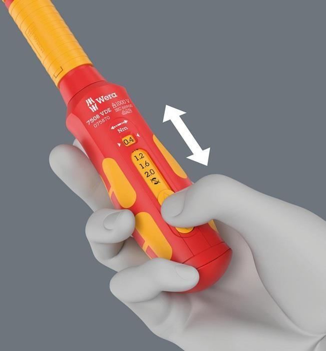 Produktbild Wera 7508 VDE Kraftform Safe- Torque Speed 0,4-2,0 Nm (Aussensechskant)