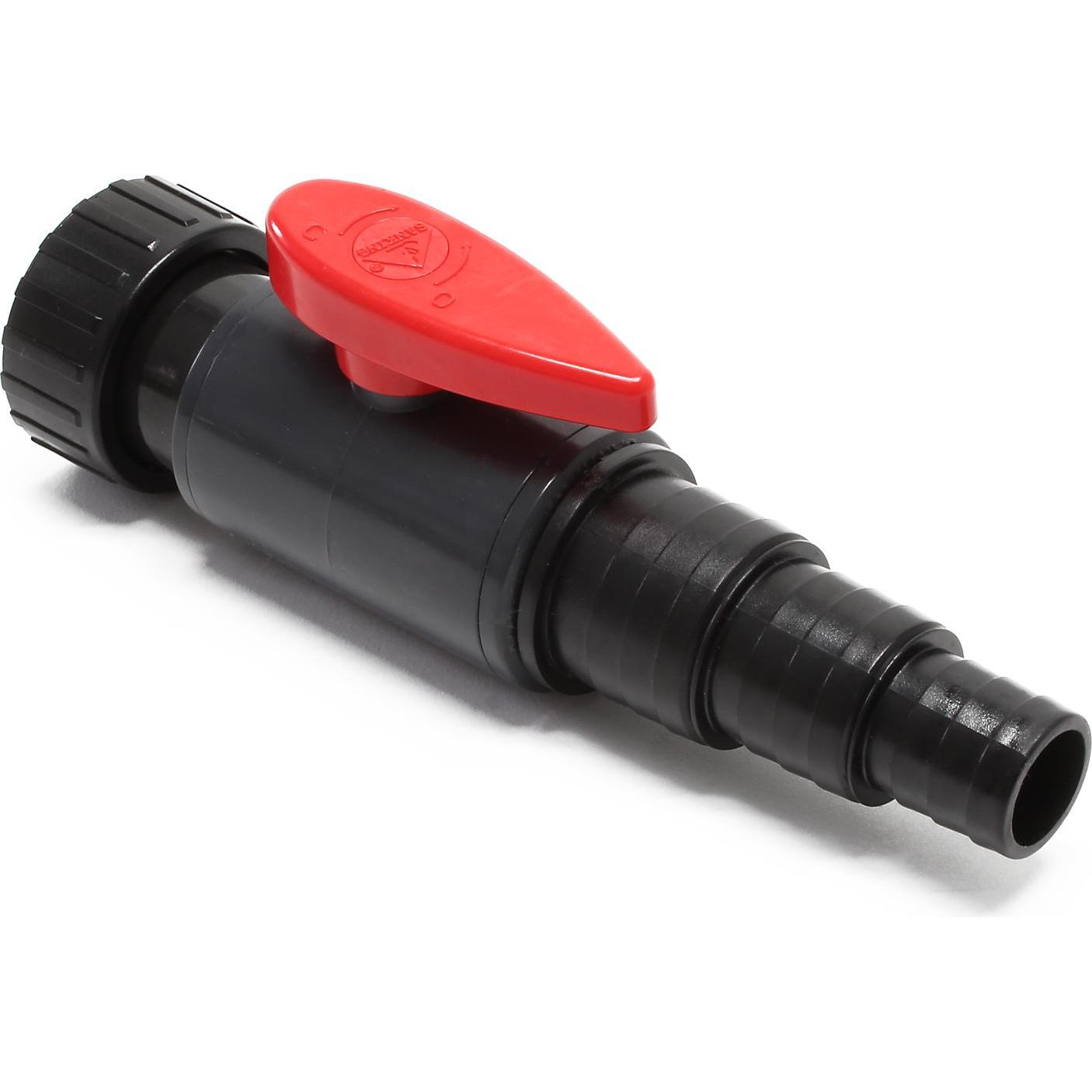 Wiltec, Brunnen + Gartenteich, Kugelhahn Absperrhahn Ø47mm Schlauchstufentülle Ventil Wasserhahn Teichfilter